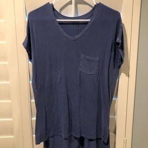 Blue tunic top
